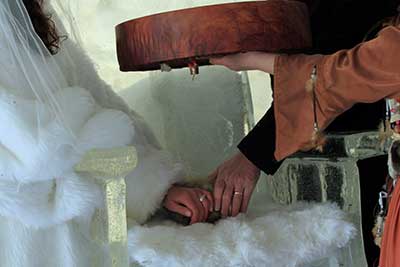 Hands with Shaman Drum